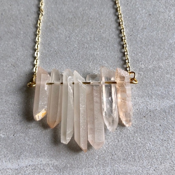 1 LEFT! 14K Gold Handmade Quartz Necklace✨ - Picture 4 of 4
